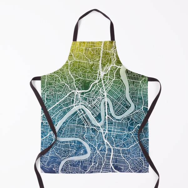 Item preview, Brisbane Australia City Map designed and sold by ArtPrints.