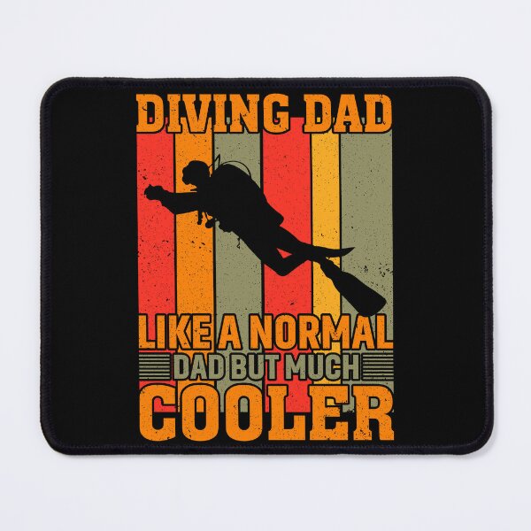 Item preview, Diving Dad Retro Scuba Diving Art designed and sold by Back2Collage.