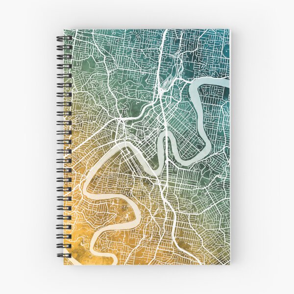 Item preview, Brisbane Australia City Map designed and sold by ArtPrints.