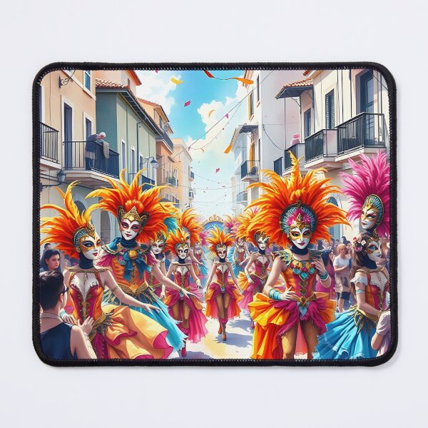 Item preview, Limassol Carnival Festival: Colourful Masked Performers designed and sold by LSVart.