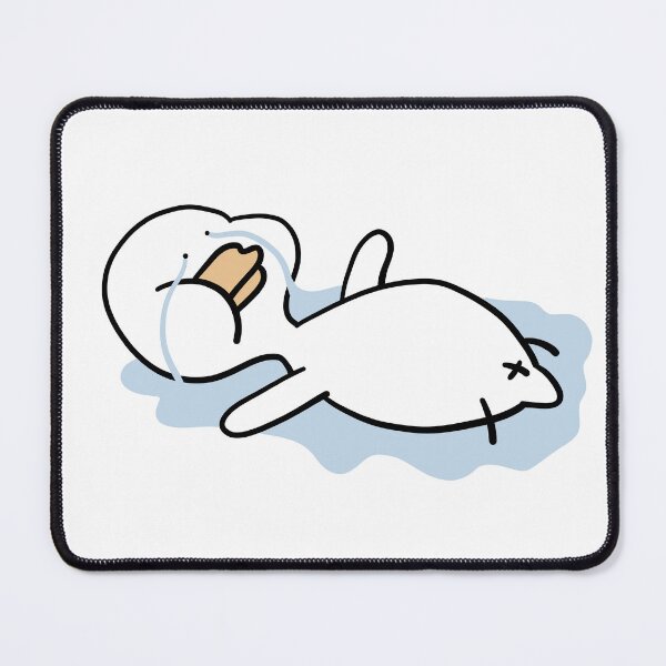 Item preview, Crying duck laying on the floor designed and sold by 147ology.