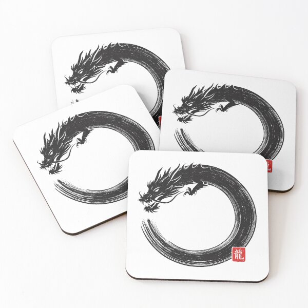 Item preview, A Brush with the Beast | Dragon Enso Circle designed and sold by Gamma-Ray.