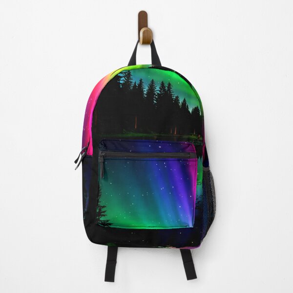Item preview, Aurora Borealis Over Forest Lake designed and sold by Exodoi.