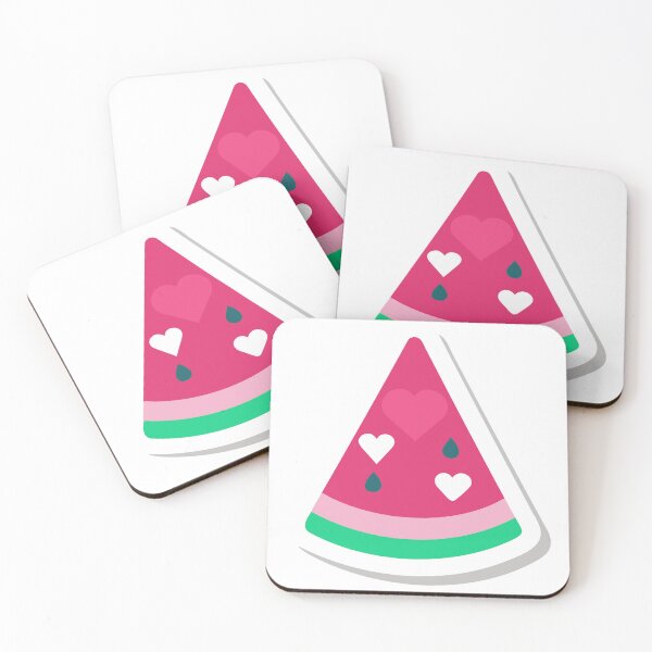 Item preview, Stylized Watermelon Slice Illustration with Heart Shaped Details designed and sold by Creative88Art.