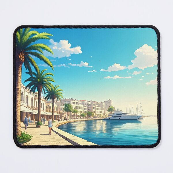 Item preview, Limassol Marina: Mediterranean Summer Bliss designed and sold by LSVart.