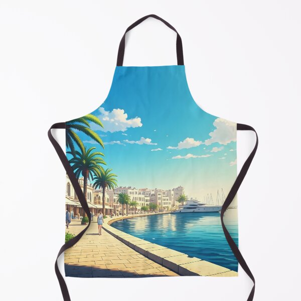 Item preview, Limassol Marina: Mediterranean Summer Bliss designed and sold by LSVart.
