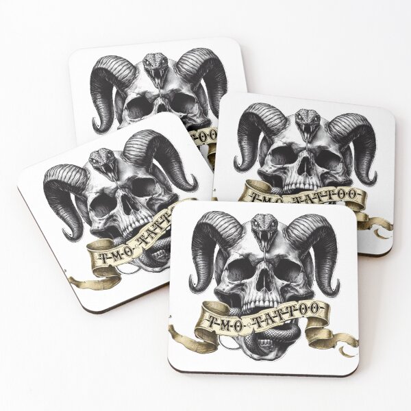 Item preview, TMO Tattoo Skull Logo designed and sold by ToddMichaelArt.