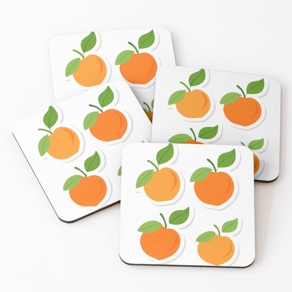 Item preview, Graphic Design of Orange Fruits with Green Leaves on Black Background designed and sold by Creative88Art.