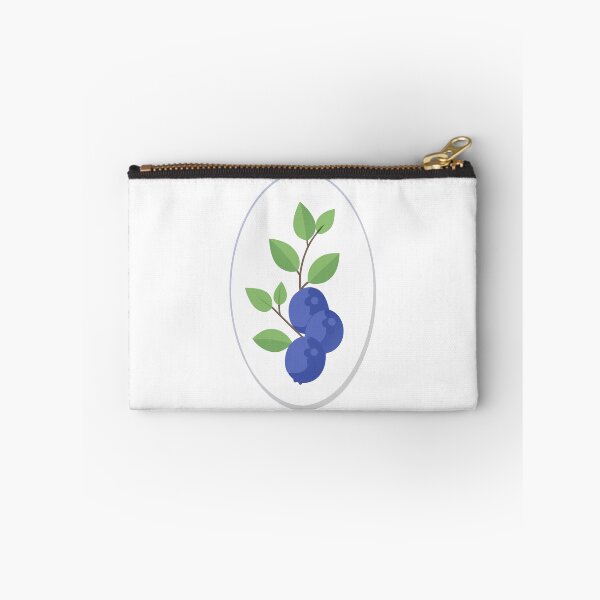 Item preview, Illustration of Blueberry Branch with Green Leaves in Oval Frame designed and sold by Creative88Art.