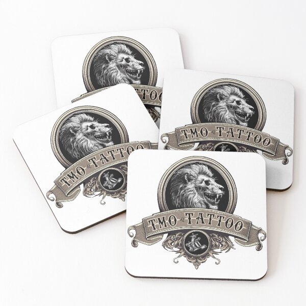 Item preview, TMO TATTOO Lion Logo designed and sold by ToddMichaelArt.