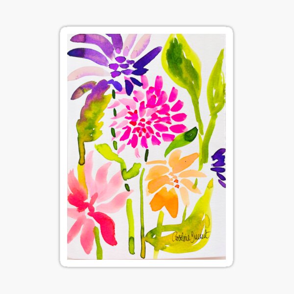 Aperçu de l'œuvre composition de fleurs 1 créée et vendue par AtelierCD.