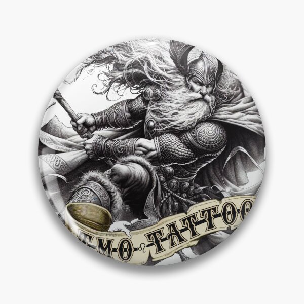 Item preview, TMO TATTOO Oden Logo designed and sold by ToddMichaelArt.