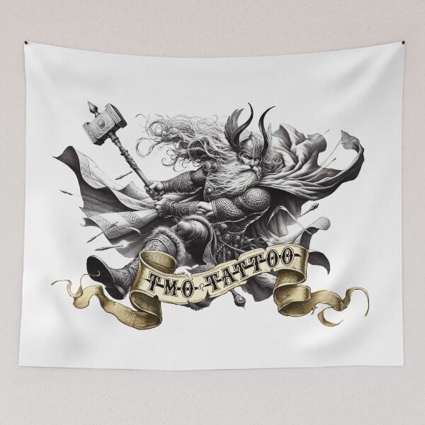 Item preview, TMO TATTOO Oden Logo designed and sold by ToddMichaelArt.