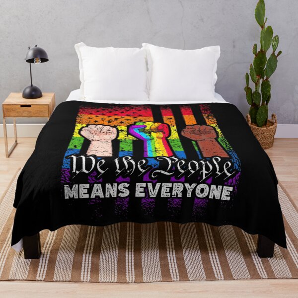 Item preview, We The People Means Everyone US Constitution LGBT Pride designed and sold by Cute-Collection.