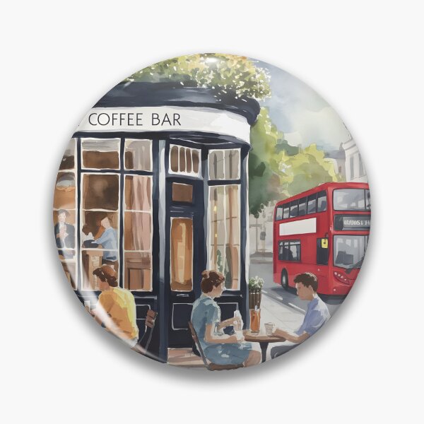 Item preview, London Summer Café: Stylish Cozy Coffee Bar designed and sold by LSVart.