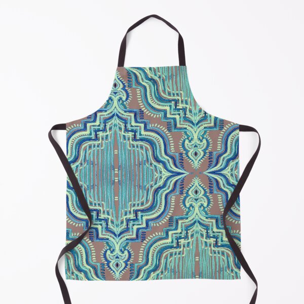 Item preview, Marker Moroccan in Aqua, Cobalt Blue, Taupe & Teal designed and sold by micklyn.
