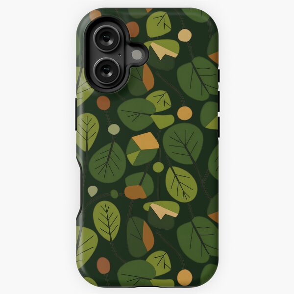 Item preview, Mid Century Green with Dark Floral Background | Pattern  designed and sold by NewStickShop.