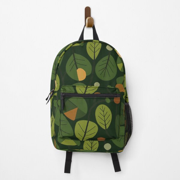 Item preview, Mid Century Green with Dark Floral Background | Pattern designed and sold by Reugba.
