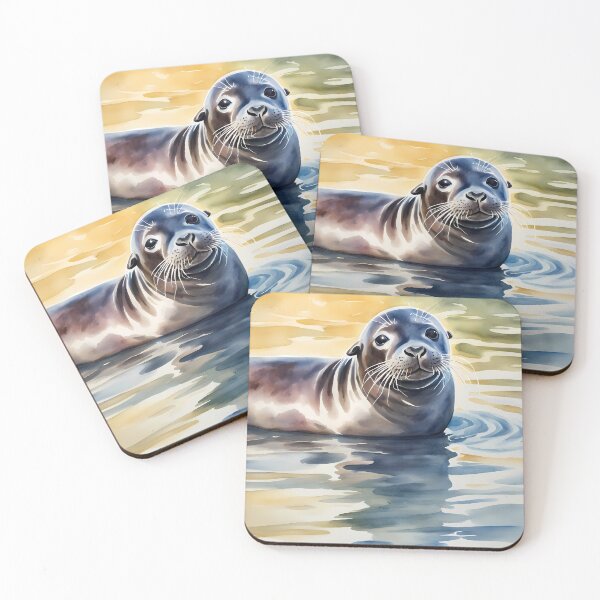 Item preview, Cute Seal in Water designed and sold by CalmnessbyChoice.