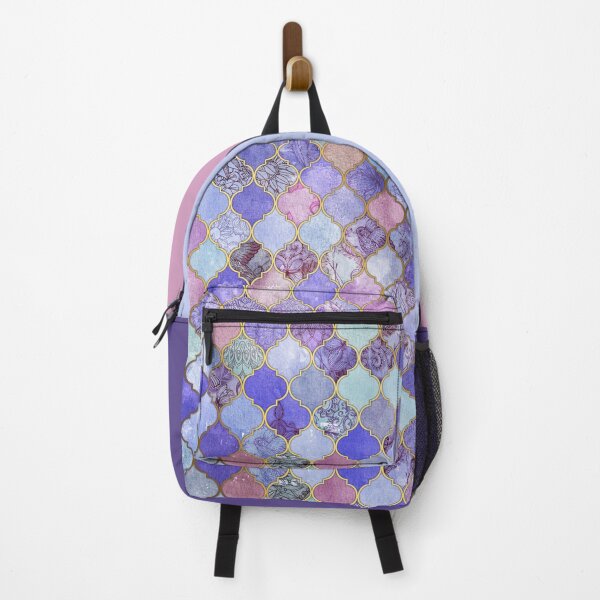 Item preview, Royal Purple, Mauve & Indigo Decorative Moroccan Tile Pattern designed and sold by micklyn.