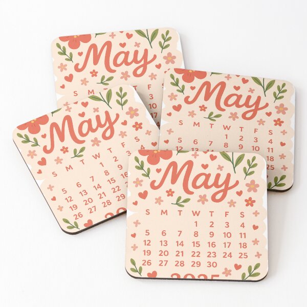 Item preview, May 2025 Floral Calendar – Elegant Soft Aesthetic designed and sold by Emanova9.