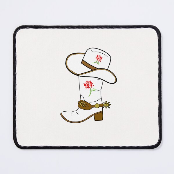 Item preview, White Cowboy Boot With Flowers designed and sold by Sartoris Art.
