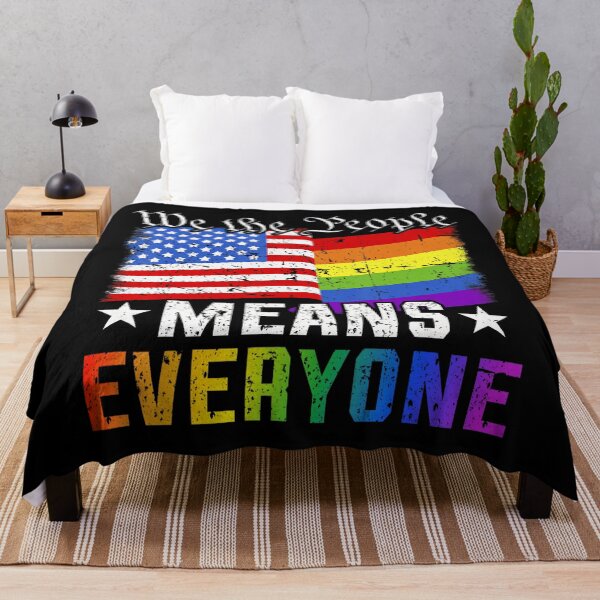 Item preview, We The People Means Everyone US Constitution LGBT designed and sold by Cute-Collection.