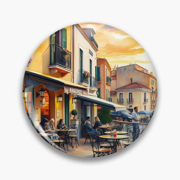 Item preview, Málaga Old Town Café: Sunset Serenity designed and sold by LSVart.