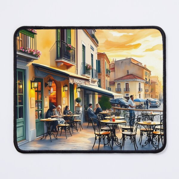 Item preview, Málaga Old Town Café: Sunset Serenity designed and sold by LSVart.