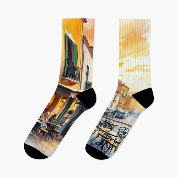 Item preview, Málaga Old Town Café: Sunset Serenity designed and sold by LSVart.