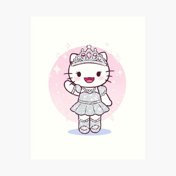 Item preview, Hello Kitty - Gray Dress glitters designed and sold by PYXOO.