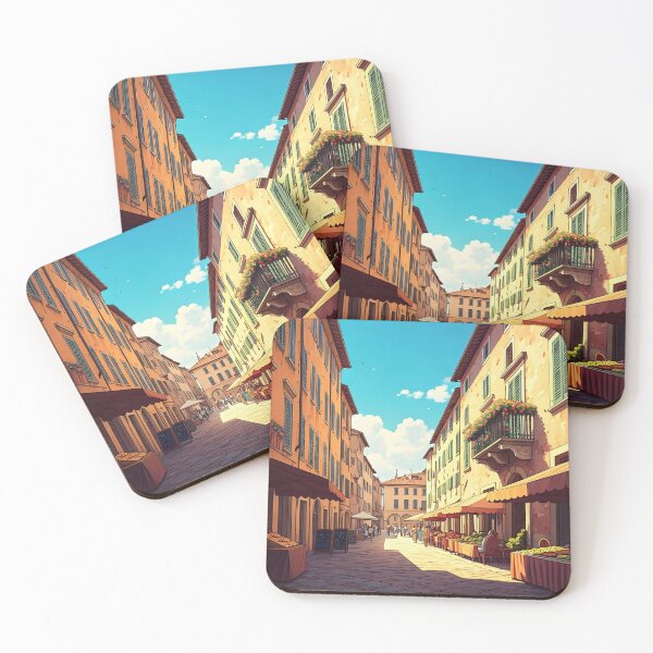 Item preview, Mantua Old Town: Summer Sunlit Splendor designed and sold by LSVart.