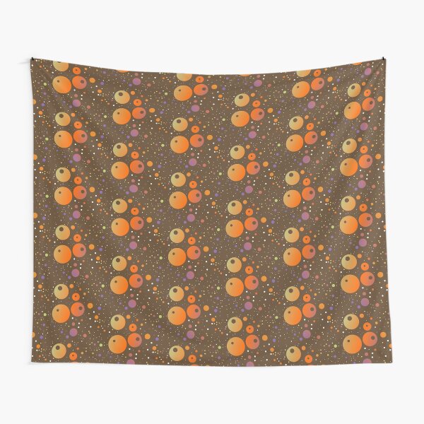 Item preview, Deep brown orange cozy colors polka dot |  brown artistic style dotted designed and sold by lausn.