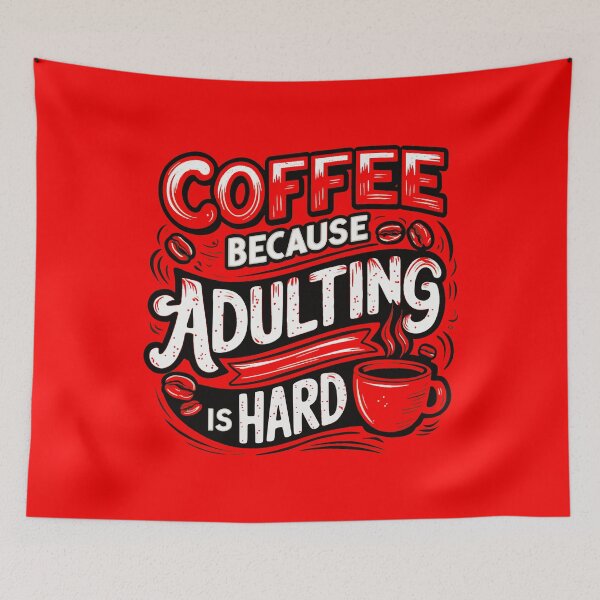 Item preview, coffee because adulting is hard vintage, coffee, adulting, coffee lover, caffeine, coffee meets bagel, coffee because adulting is, give me coffee designed and sold by happinesproject.