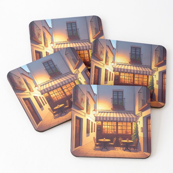 Item preview, Marbella Café, Old Town: Sunset Glow designed and sold by LSVart.