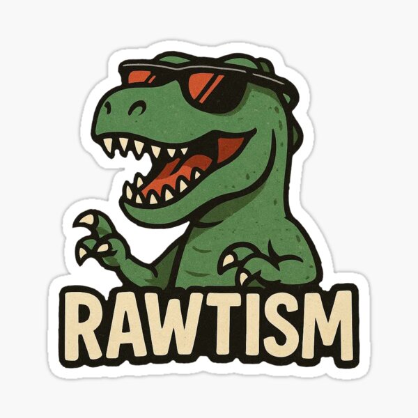 Item preview, Rawtism – Cool T-Rex Autism Awareness Design designed and sold by Creepy-Flower.