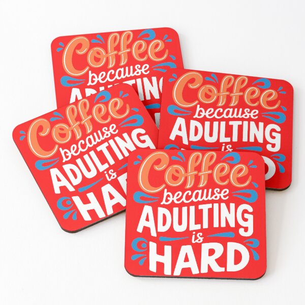 Item preview, coffee because adulting is hard vintage, coffee, adulting, coffee lover, caffeine, coffee meets bagel, coffee because adulting is, give me coffee designed and sold by happinesproject.