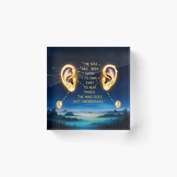 Item preview, The soul has been given its own ears to hear things the mind does not understand 7 designed and sold by Tom-Johnson.