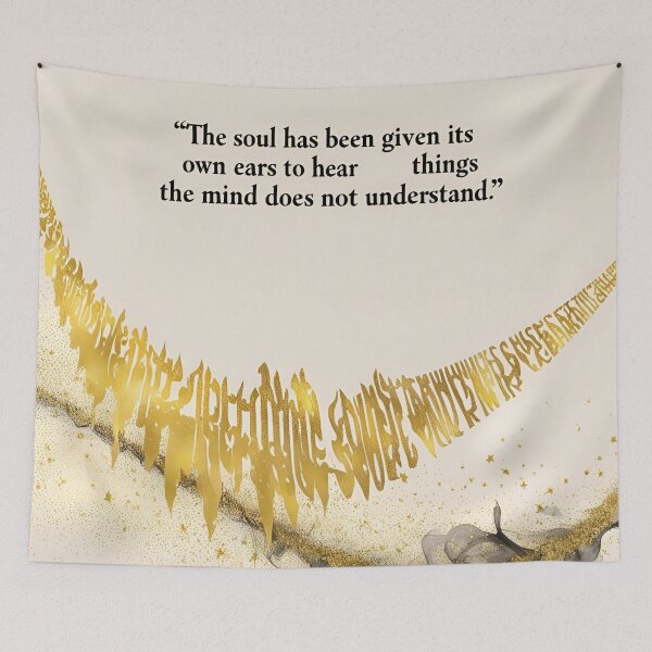 Item preview, The soul has been given its own ears to hear things the mind does not understand 9 designed and sold by Tom-Johnson.