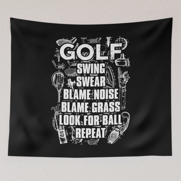 Item preview, Golf Swing Swear Look For Ball Repeat Funny Vintage Golfer designed and sold by GrandeDuc.
