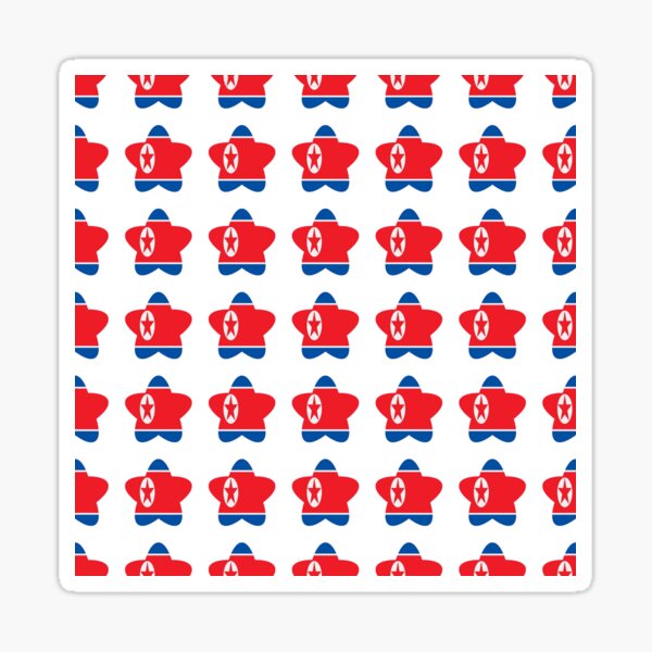 Item preview, North Korea Flag Star Pattern designed and sold by TheIconSmith.