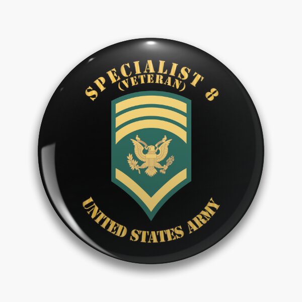 Item preview, Army - Enlisted - SPEC 8 - Specialist 8  - Std - Veteran X 300 designed and sold by Military Insignia Products.