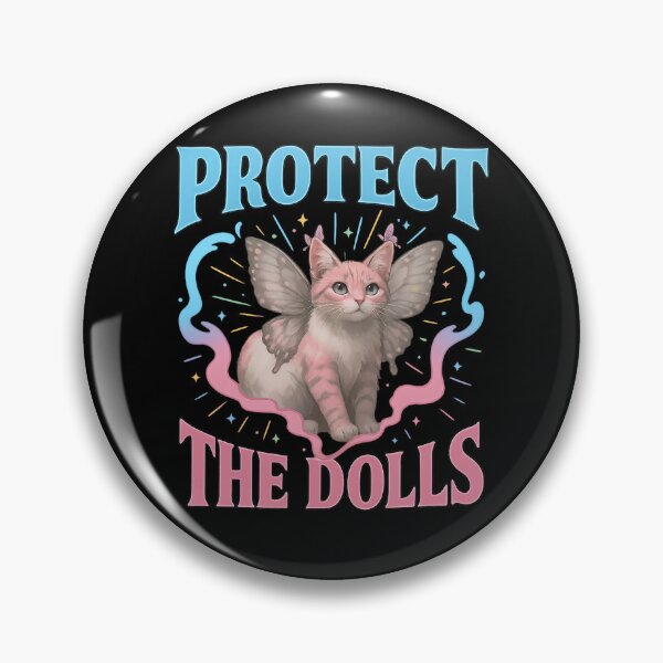 Item preview, Protect The Dolls Gender Equality Trans Pride Funny Cat designed and sold by Cute-Collection.