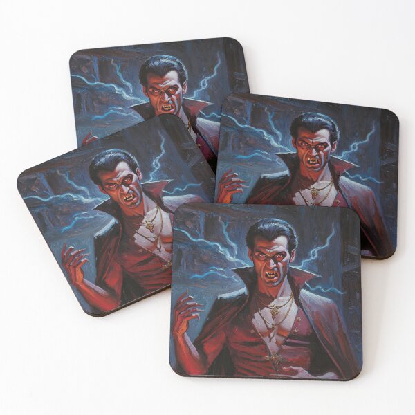 Item preview, Evil Vampire Dracula Haunted House Creepy Portrait all art Halloween designed and sold by Vintage Designs +.