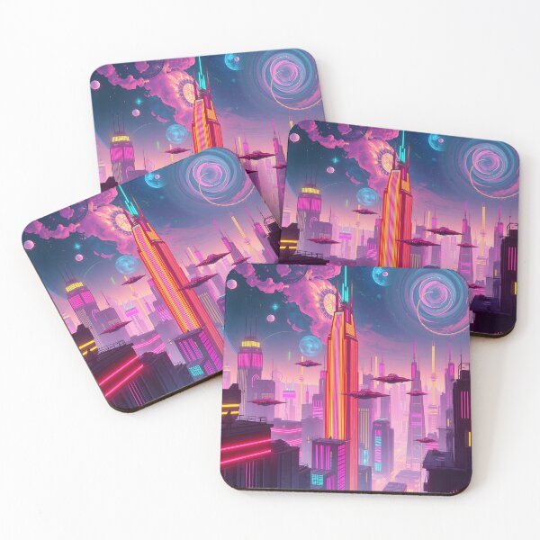 Item preview, Cosmic Cityscape 333 designed and sold by Roanemermaid.