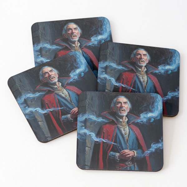 Item preview, Evil Vampire Dracula Haunted House Creepy Portrait all art Halloween designed and sold by Vintage Designs +.