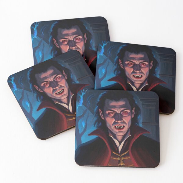 Item preview,  Evil Vampire Dracula Haunted House Creepy Portrait all art Halloween designed and sold by Vintage Designs +.