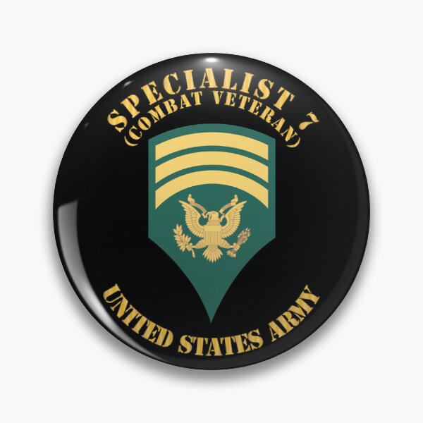 Item preview, Army - Enlisted - SPEC 7 - Specialist 7  - Std - Combat Veteran X 300 designed and sold by Military Insignia Products.