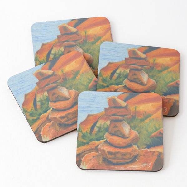 Item preview, Red Stacked Desert Rocks designed and sold by KXDYart.