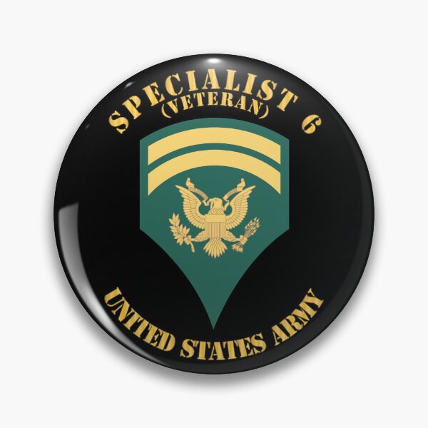 Item preview, Army - Enlisted - SPEC 6 - Specialist 6  - Std - Veteran X 300 designed and sold by Military Insignia Products.